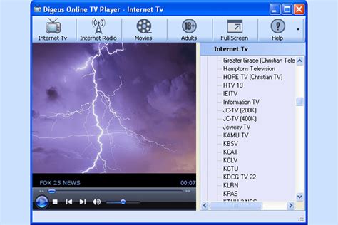 free internet tv channels software.